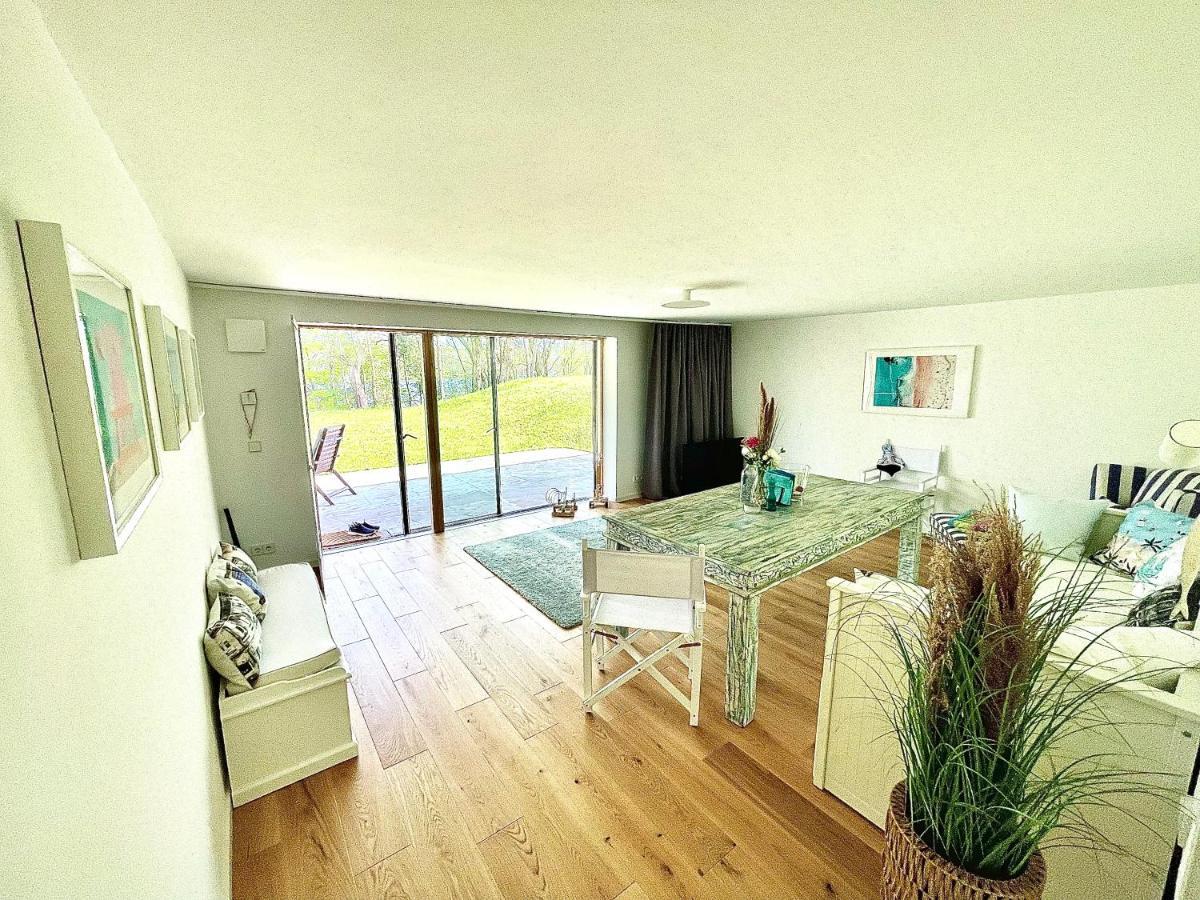 100M2 Fewo Im Haus Am See Mit Garten Bei Potsdam Schwielowsee Buitenkant foto