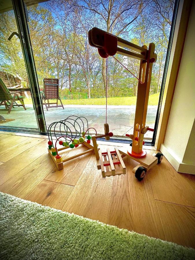 100M2 Fewo Im Haus Am See Mit Garten Bei Potsdam Schwielowsee Buitenkant foto
